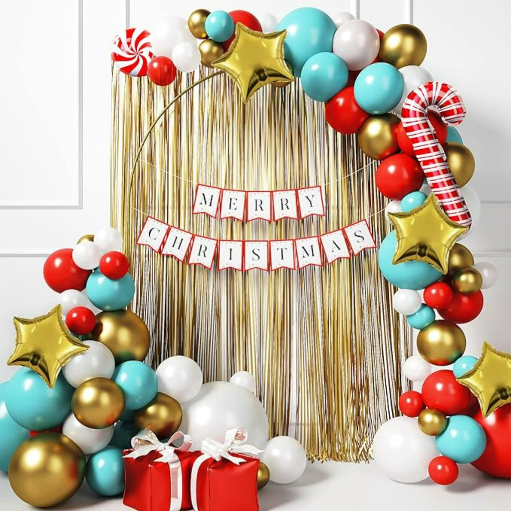 Merry Christmas balloon  garland