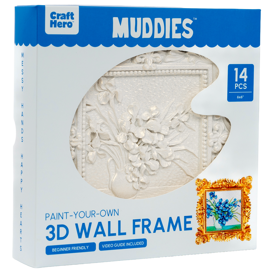 Muddies - 3D Wall Frame - Blue Iris