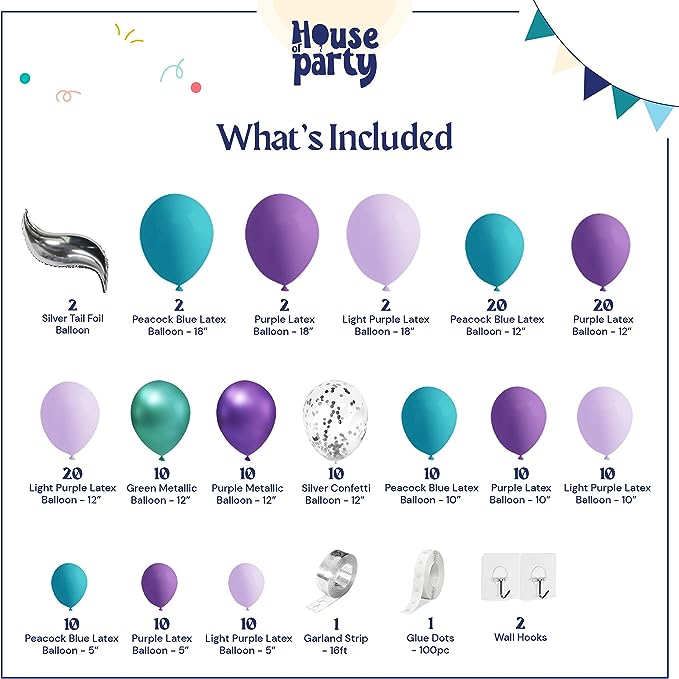 Mermaid Magic Balloon Garland Kit