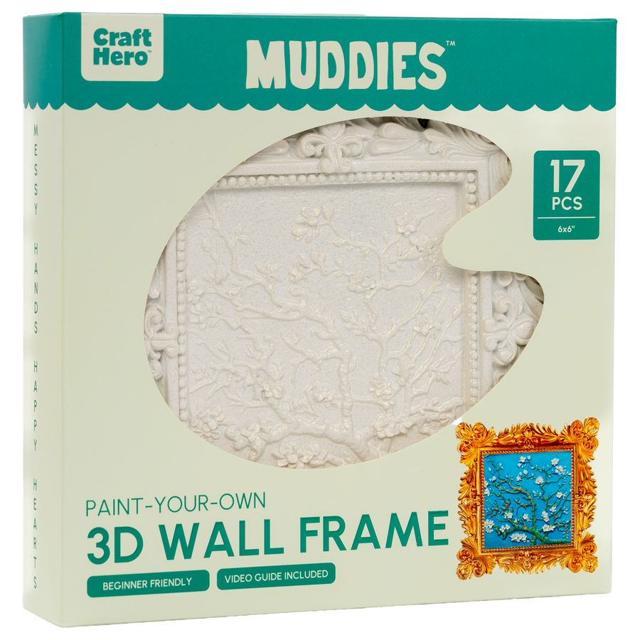 Muddies - 3D Wall Frame - Almond Blossom