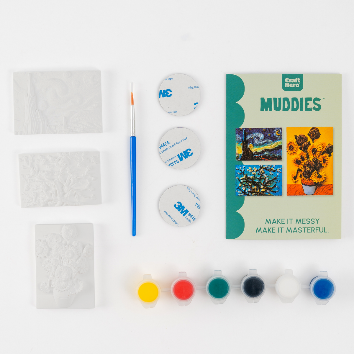 Muddies - 3D Magnets - Van Gogh's Masterpieces by House of Party