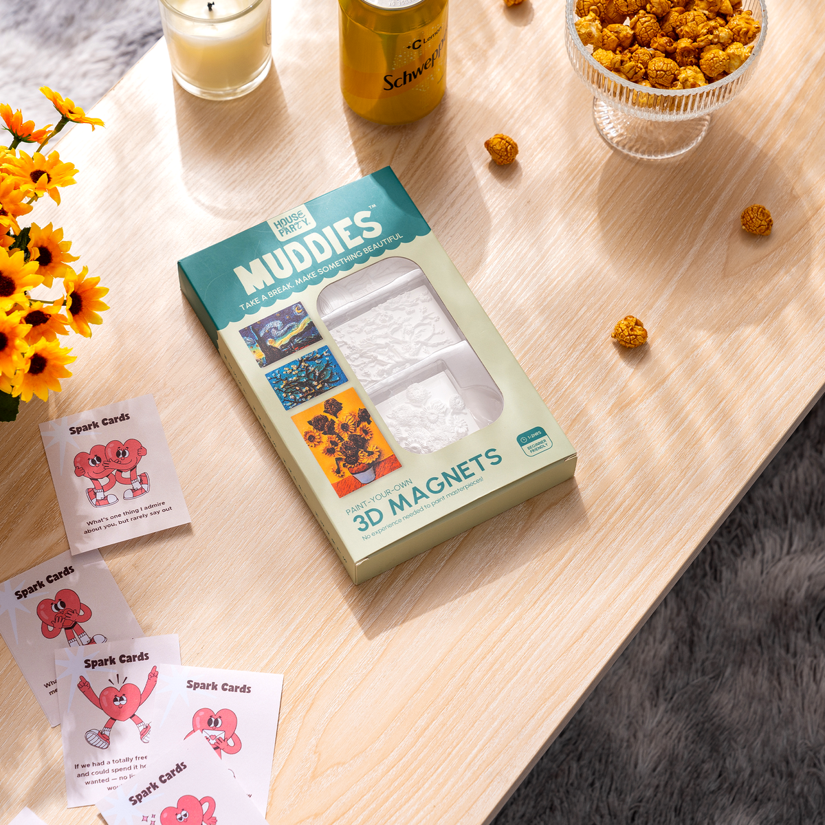 Muddies - 3D Magnets - Van Gogh's Masterpieces by House of Party