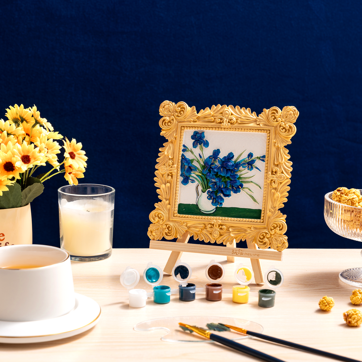 Muddies - 3D Wall Frame - Blue Iris by House of Party