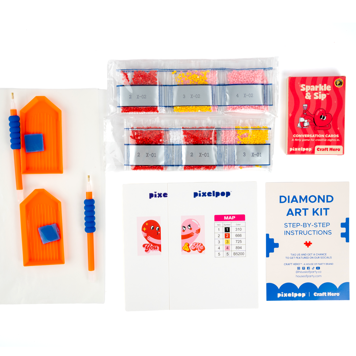 PixelPop - Date Night Kit - Heart to Heart by House of Party