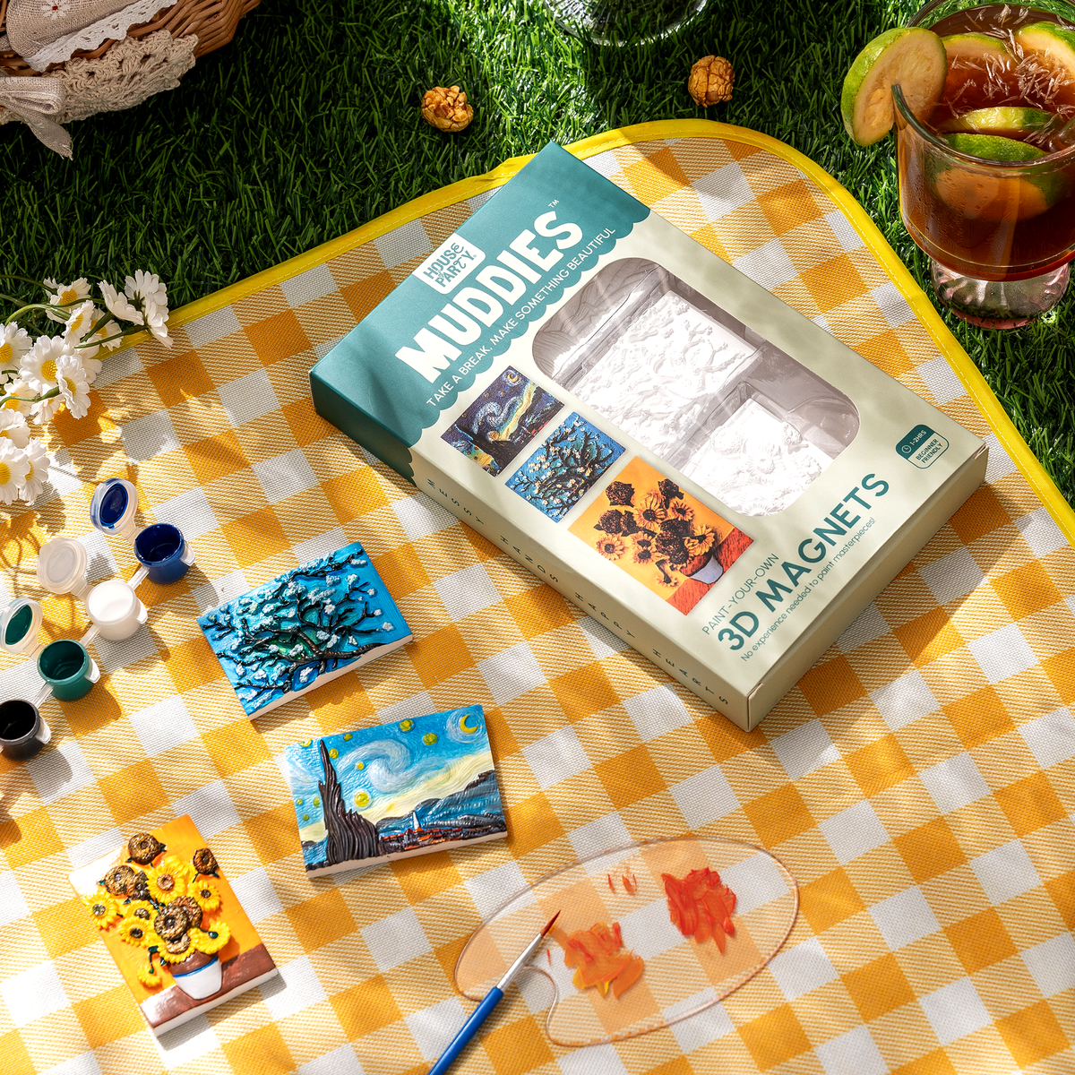 Muddies - 3D Magnets - Van Gogh's Masterpieces by House of Party