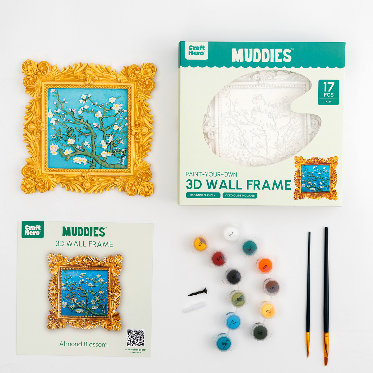 Muddies - 3D Wall Frame - Almond Blossom by House of Party