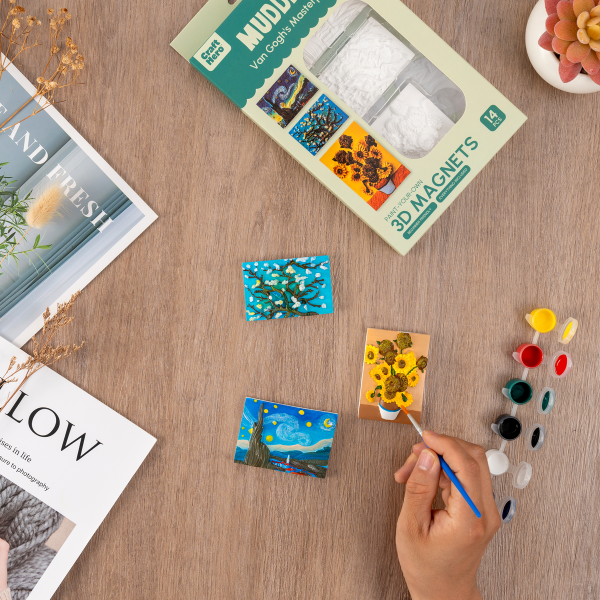 Muddies - 3D Magnets - Van Gogh's Masterpieces by House of Party