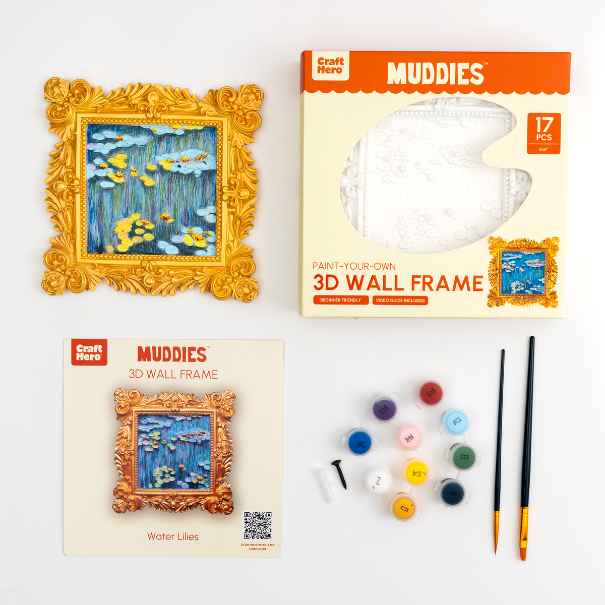 Muddies - 3D Wall Frame - Water Lilies by House of Party
