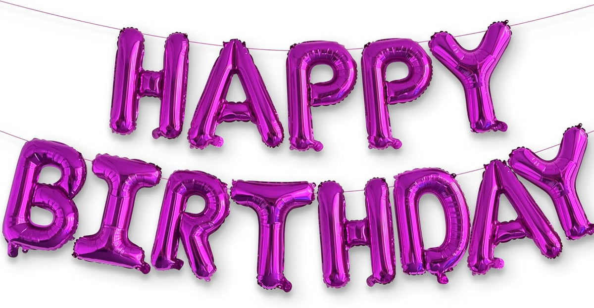 Happy Birthday Foil Balloons by House of Party