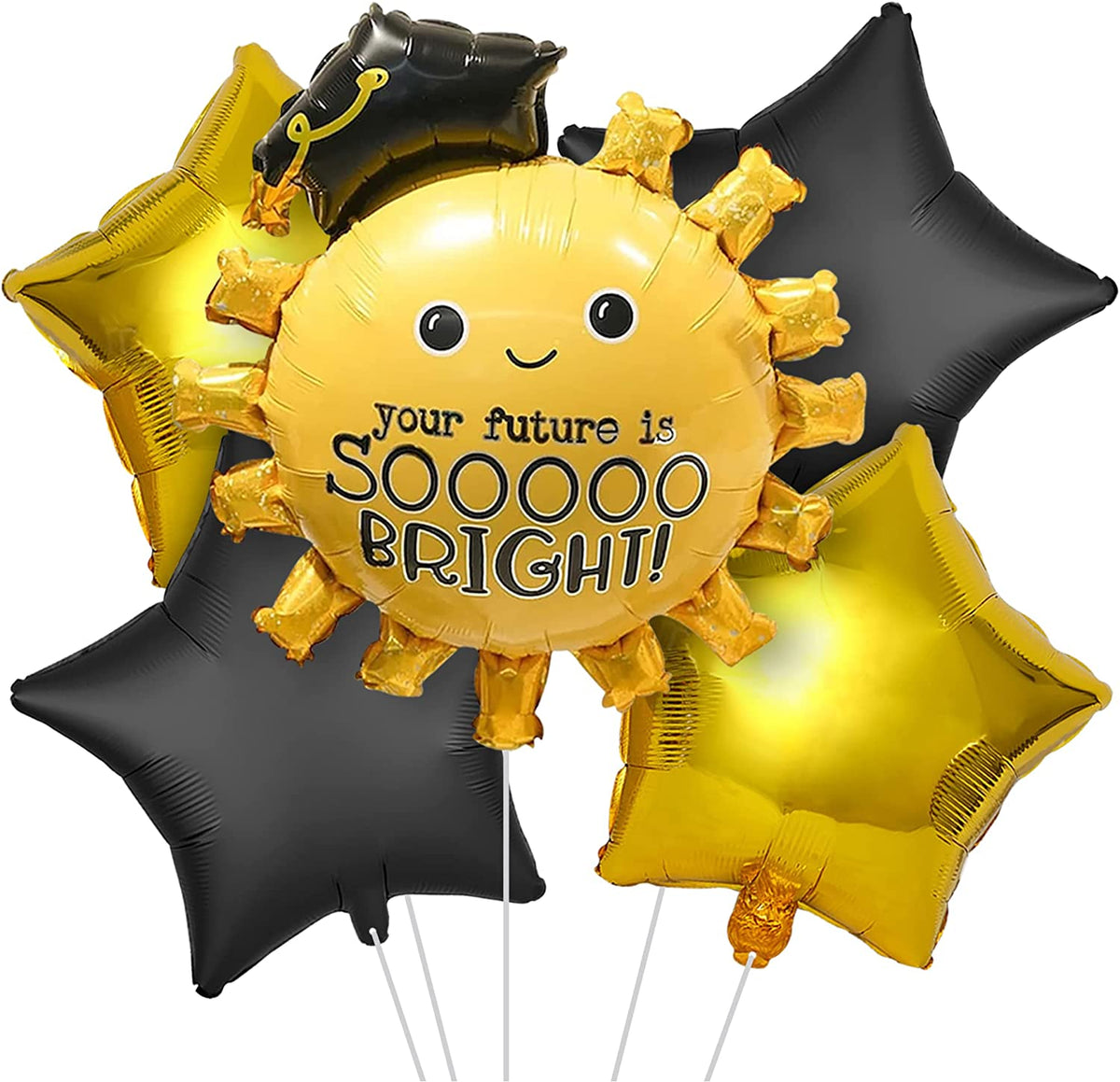 Graduation Foil Balloons 5 Pcs - House of Party