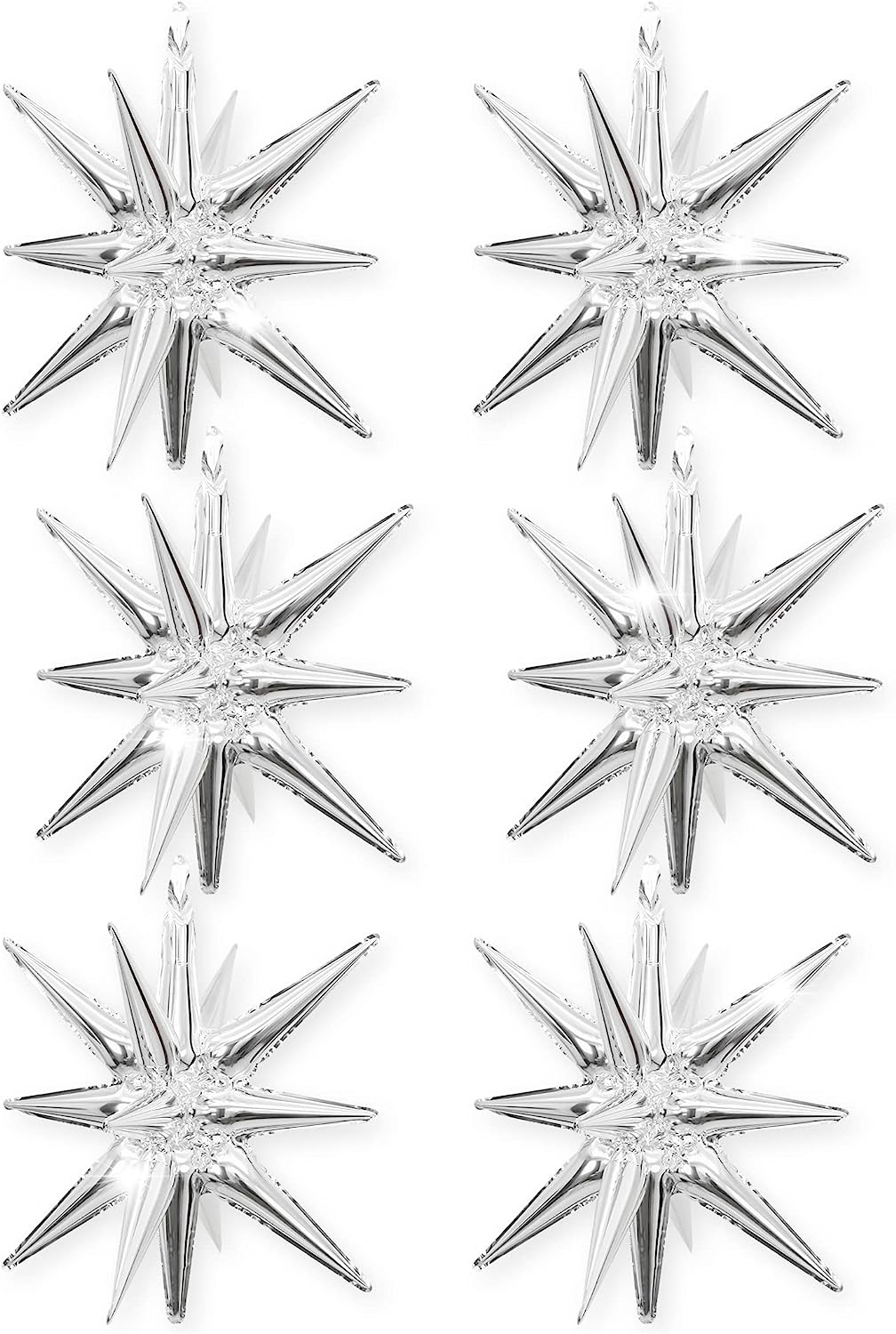 Silver Starburst Balloon by House of Party