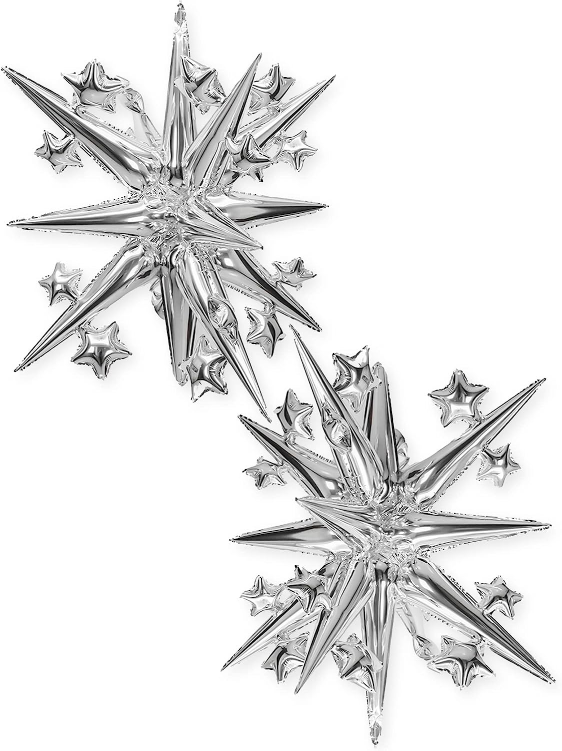 Silver Starburst Balloon by House of Party