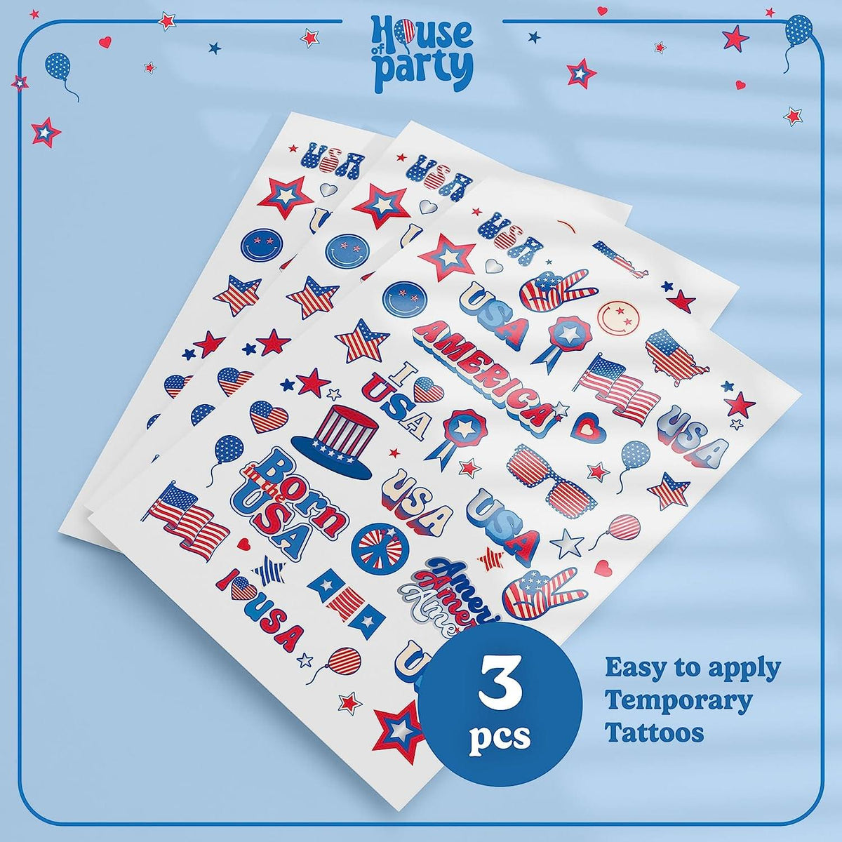 4th of July Tattoos by House of Party