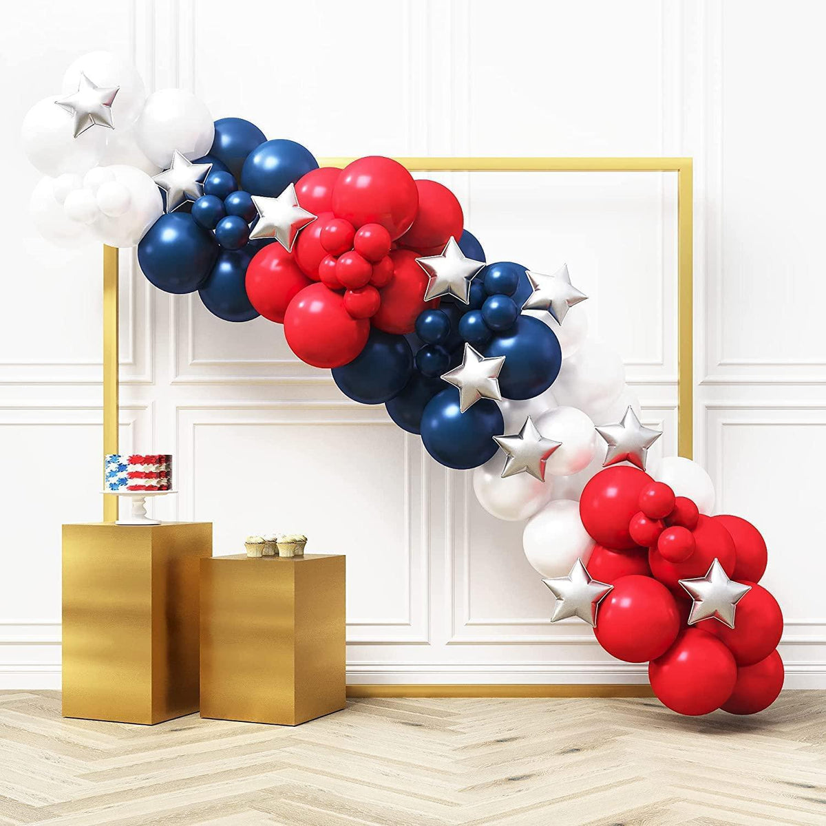 4th of July Balloon Garland Kit - 80 Pcs by House of Party