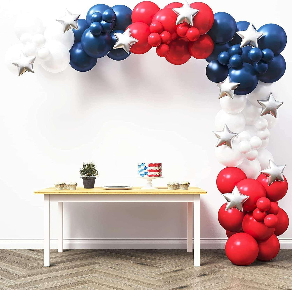 4th of July Balloon Garland Kit - 80 Pcs by House of Party