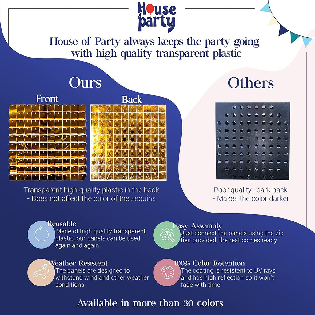 Round Shimmer Panels (Pack of 12) - House of Party
