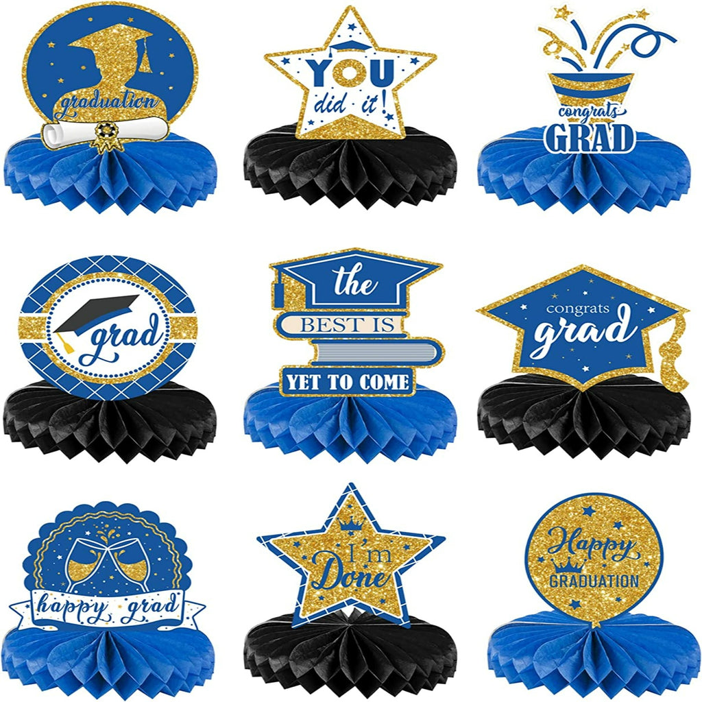 Congrats Grad Table Centerpieces for Class of 2023 - 9 Pcs - House of Party