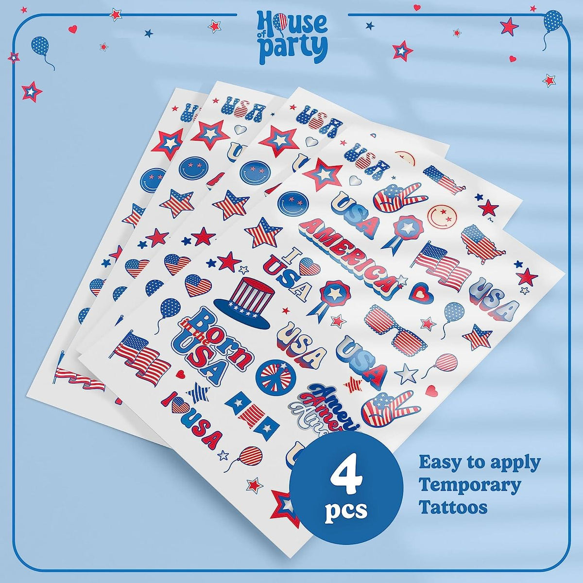 4th of July Tattoos by House of Party