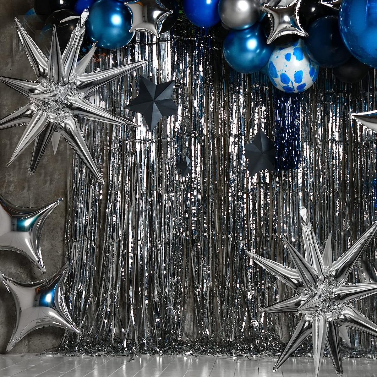 Silver Starburst Balloon by House of Party
