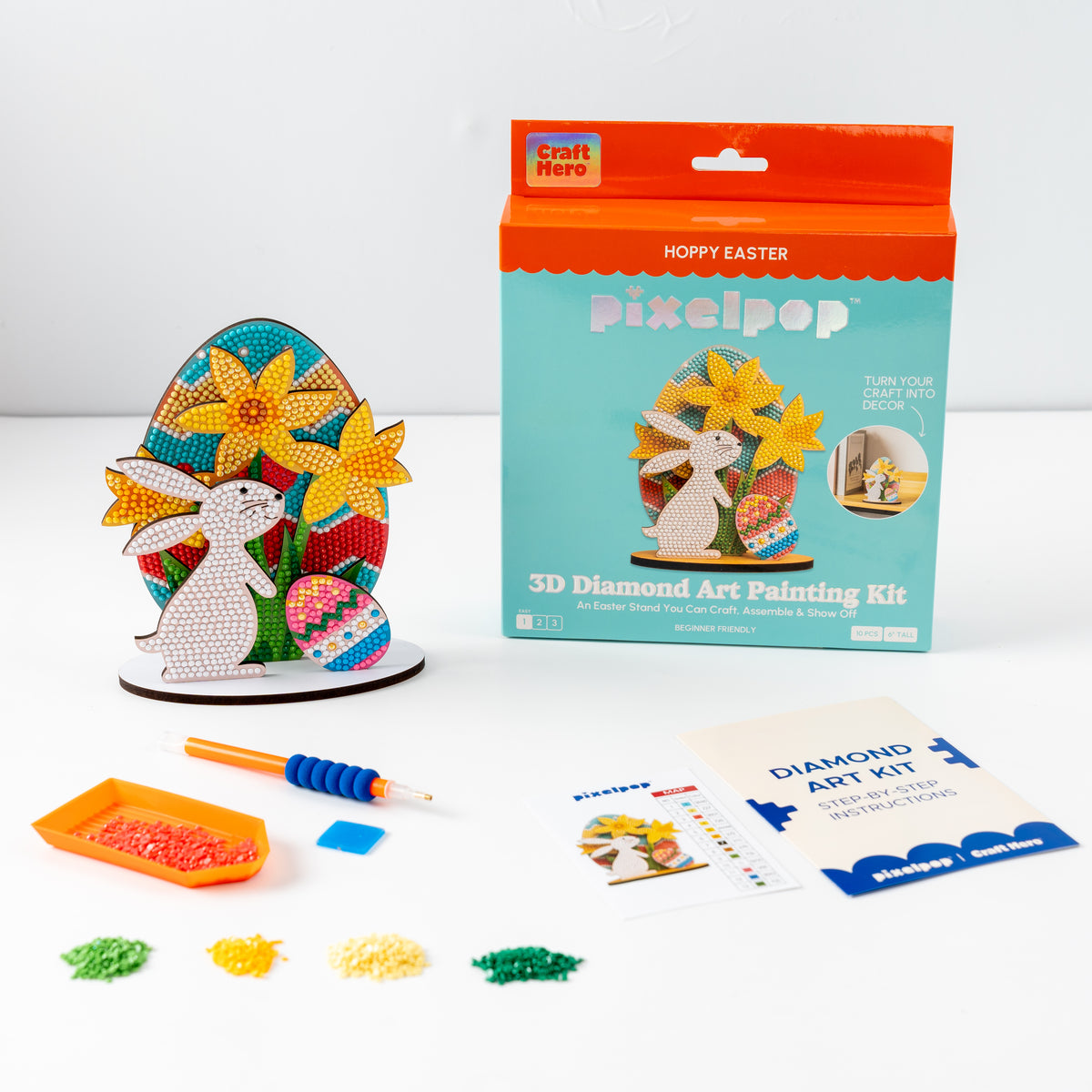 PixelPop 3D Art Displays - Hoppy Easter by House of Party
