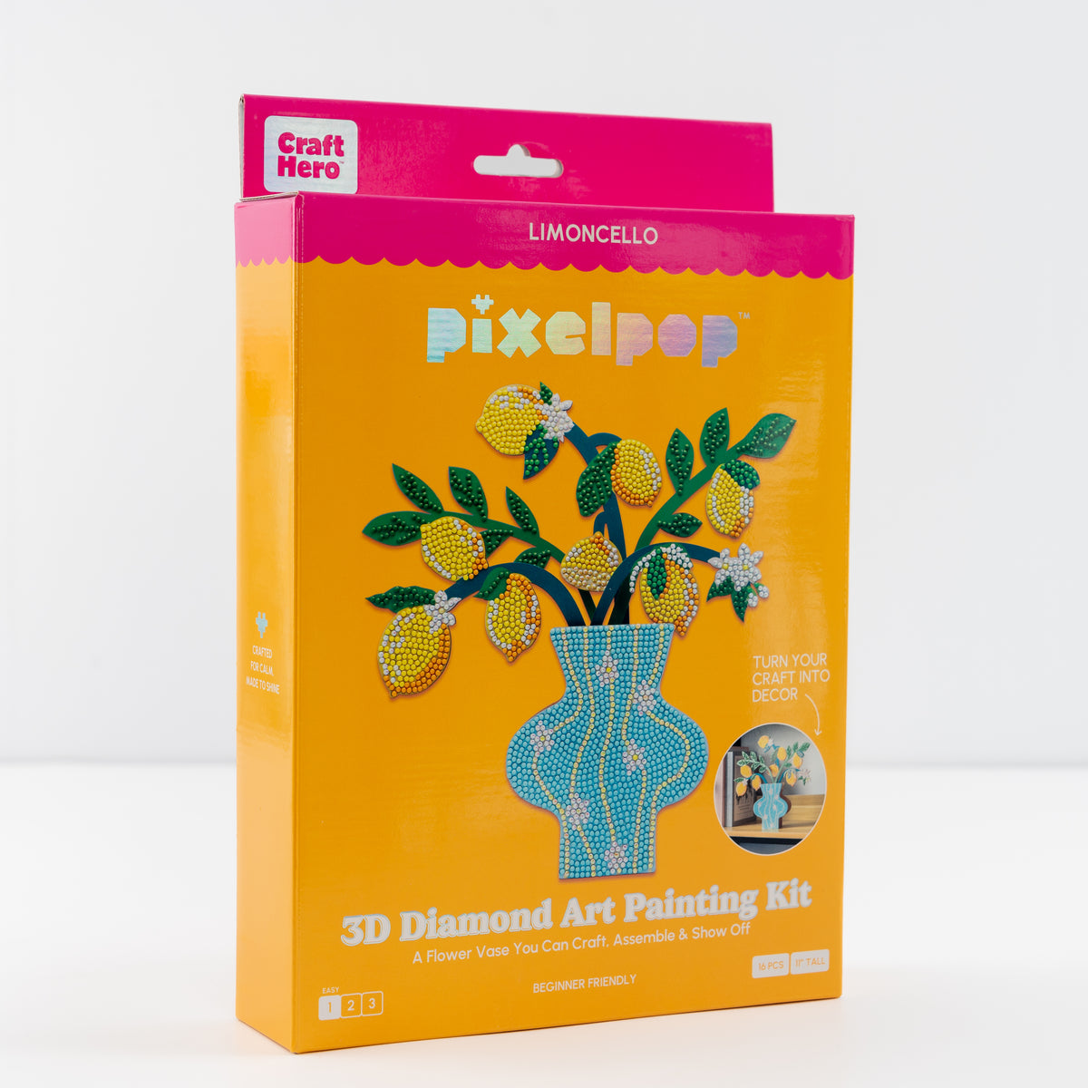 PixelPop 3D Diamond Art Painting Kit - Limoncello by House of Party