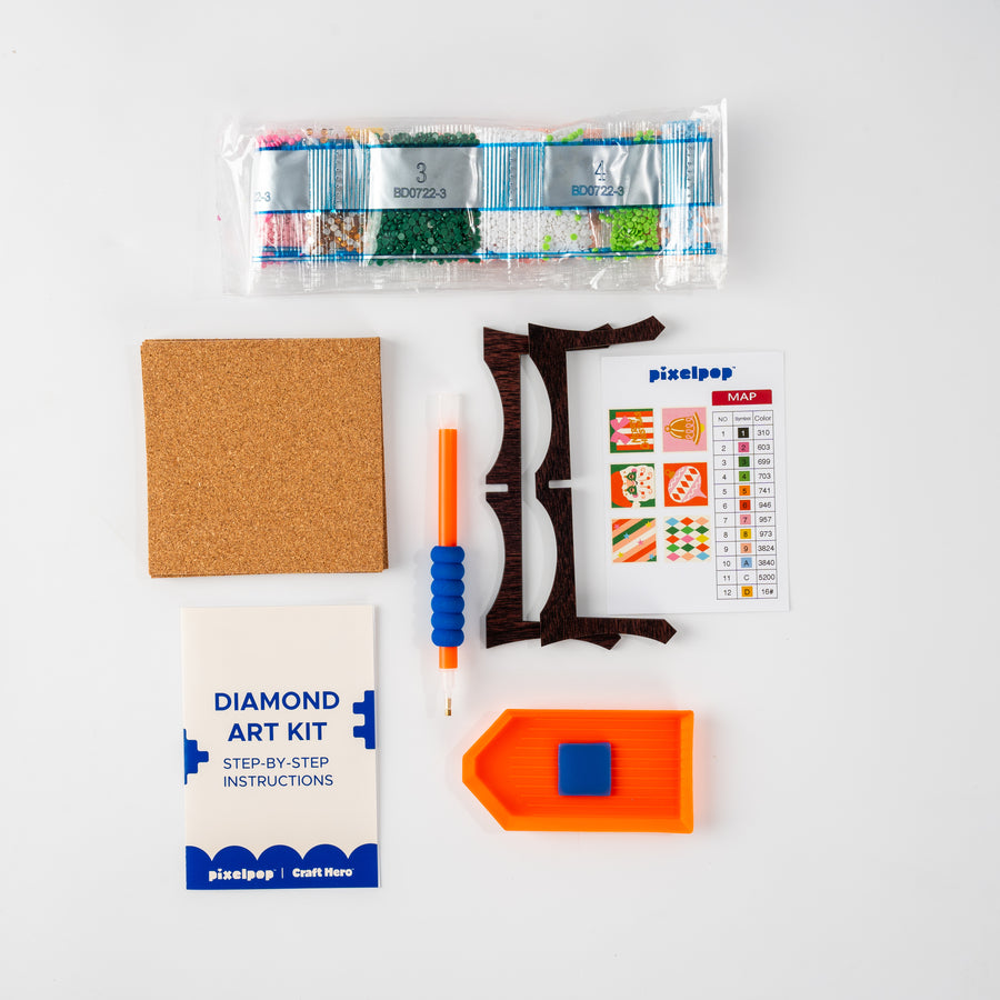 PixelPop Coaster Kit - Holly Jolly Xmas