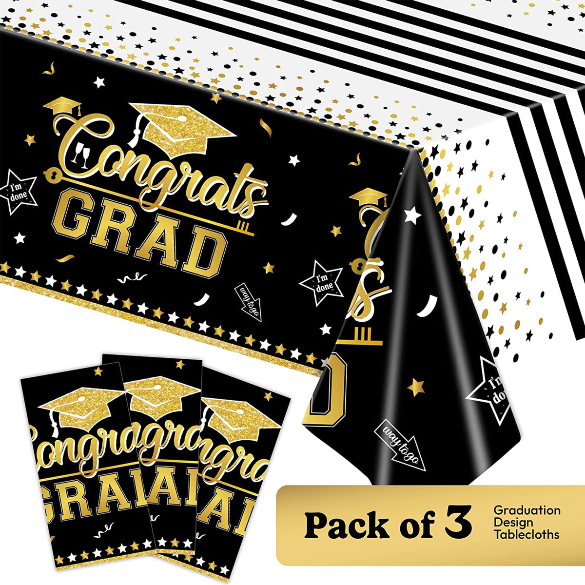Congrats Grad Graduation Tablesclothes enlarged photo