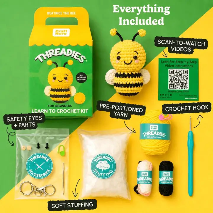 Craft Hero Threadies - Crochet Learning Kit - Mystery Box
