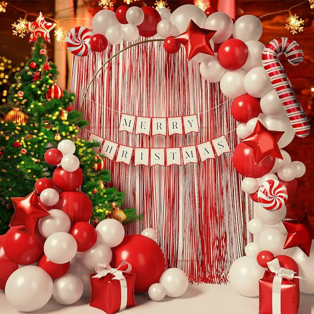 Merry Christmas balloon Arch kit