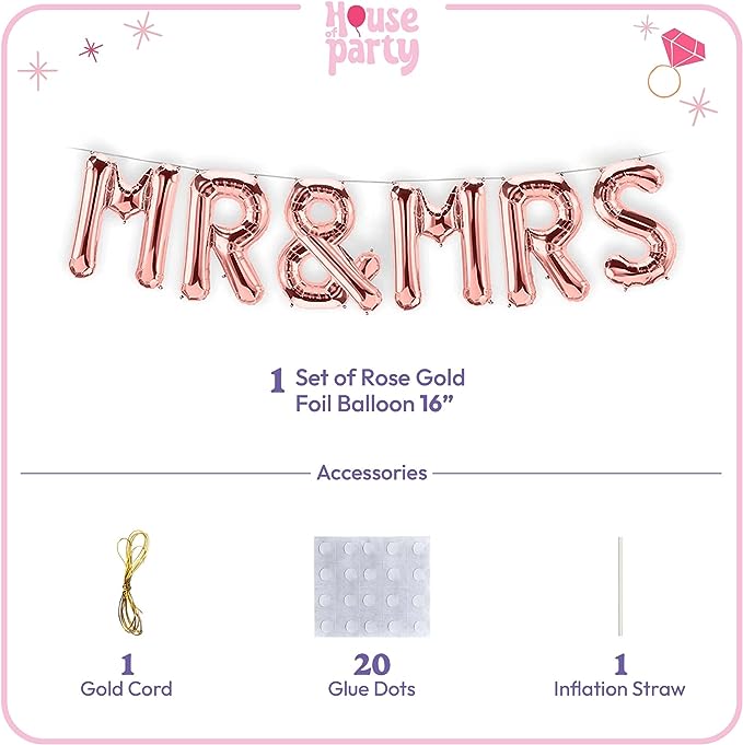 Mr & Mrs/Rose Gold