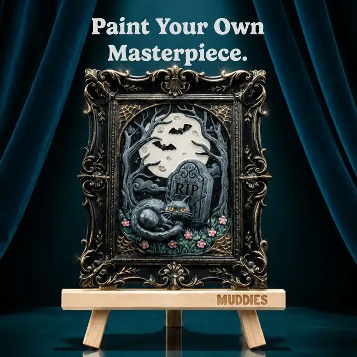 Muddies - 3D Wall Frame - Midnight Kitty
