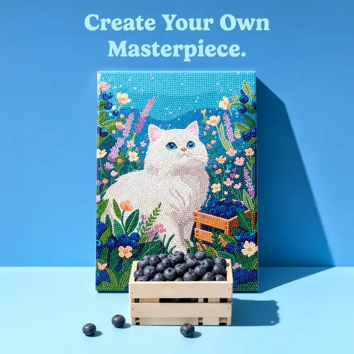PixelPop - Diamond Art Canvas Kit - Blueberry Guardian