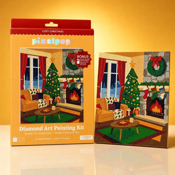 PixelPop - Diamond Art Painting Kit - Cozy Christmas