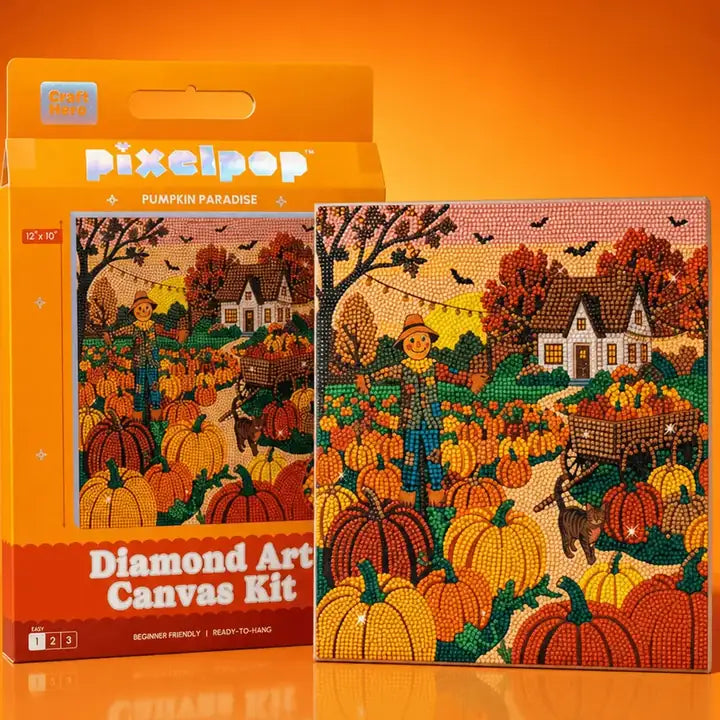 PixelPop - Diamond Art Canvas Kit - Pumpkin Paradise
