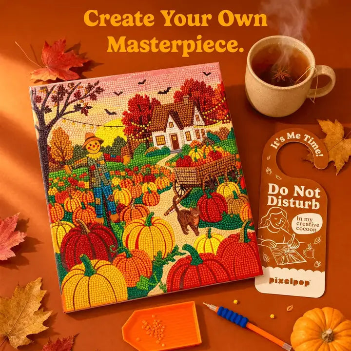 PixelPop - Diamond Art Canvas Kit - Pumpkin Paradise