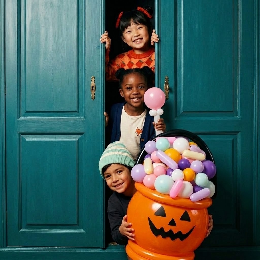 Balloon Creation Kit - Trick-or-Treat Pumpkin Basket