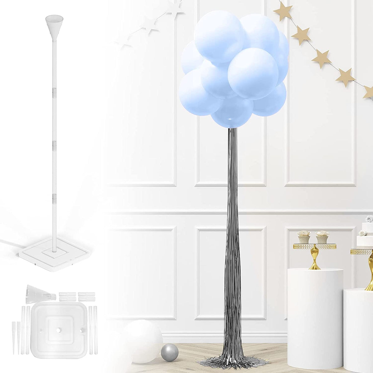 DIY Balloon Topiary Stand - Balloon Holder with Balloons - Baby Blue by House of Party