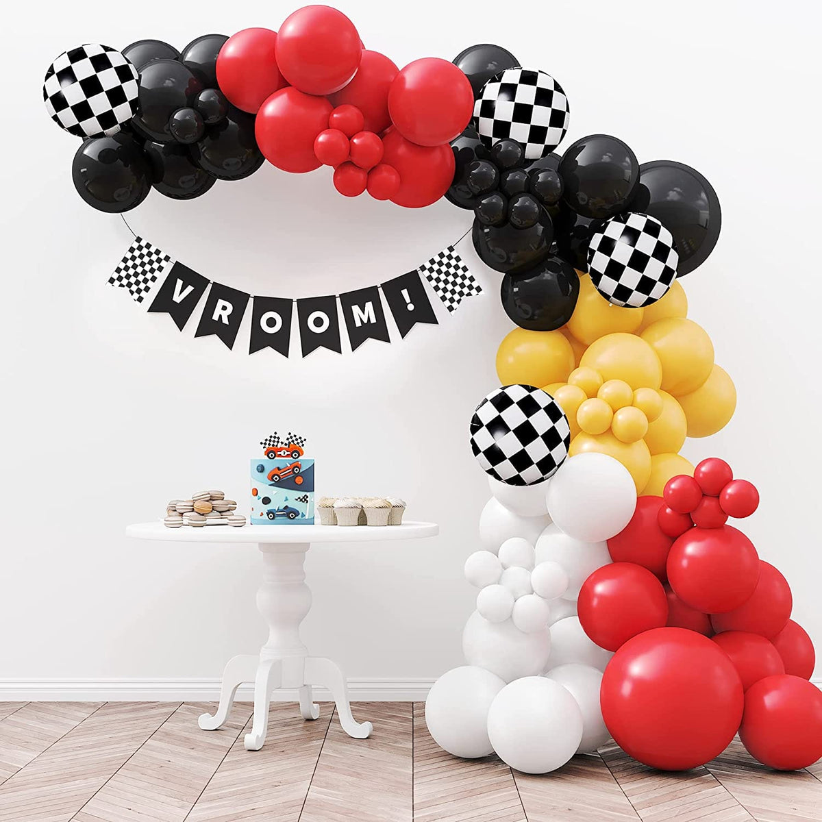 Race Car Balloons enlarged photo
