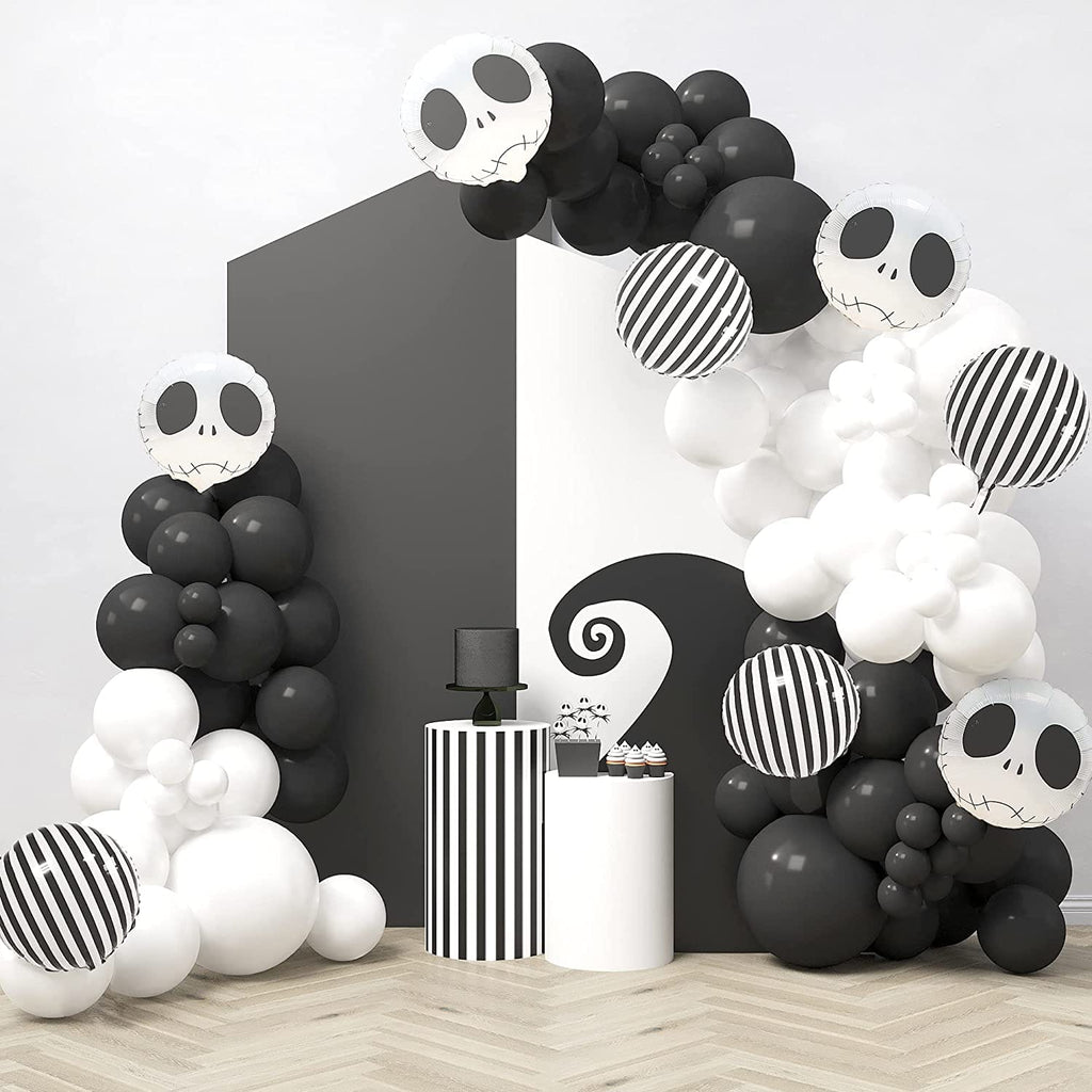 Nightmare Before Christmas Halloween Balloon Arch Kit - 110 Pcs - House of Party