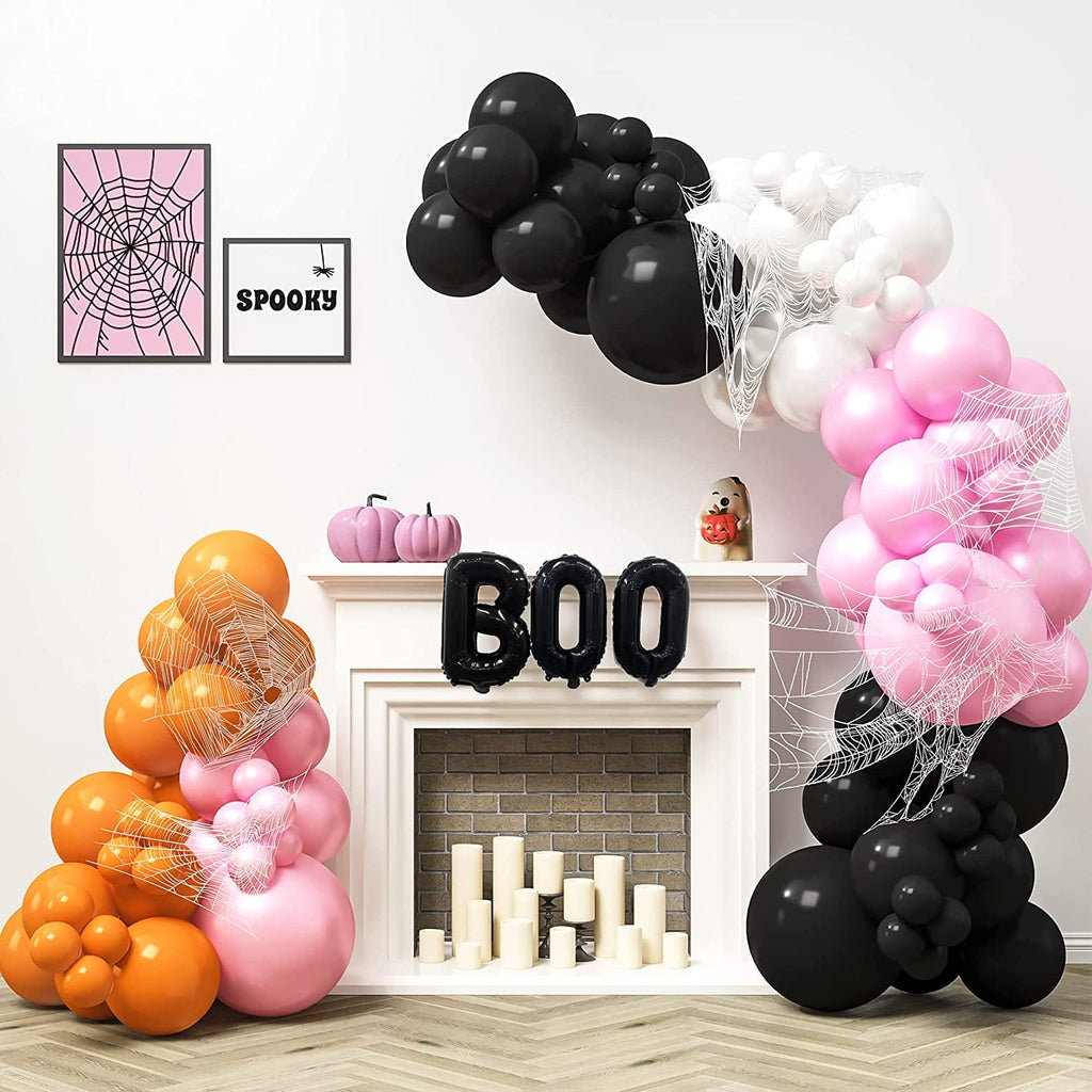 Pink Halloween Balloon Arch Kit - 140 Pcs - House of Party