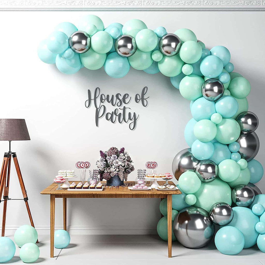 Mint Green Balloons Garland Kit - 102 Pcs