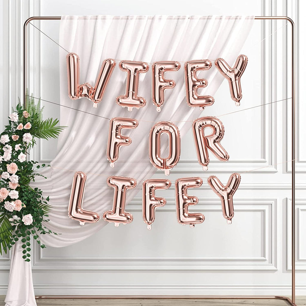 Wifey for Lifey Balloons - Rose Gold (40 Inch) - House of Party