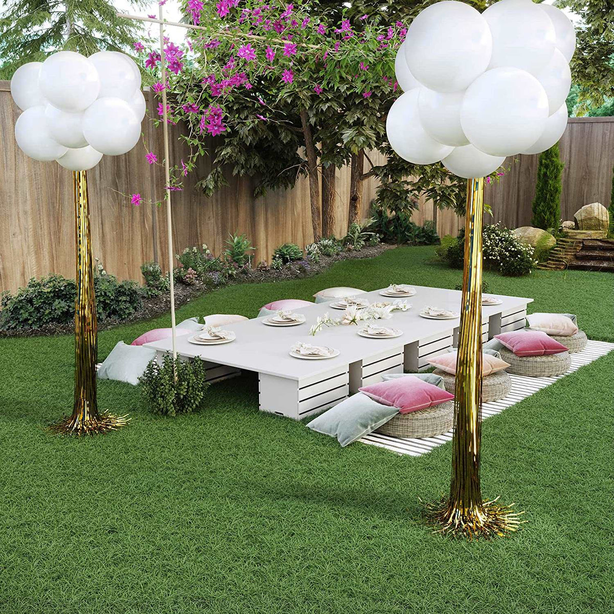 DIY Balloon Topiary Stand - Balloon Holder with Balloons