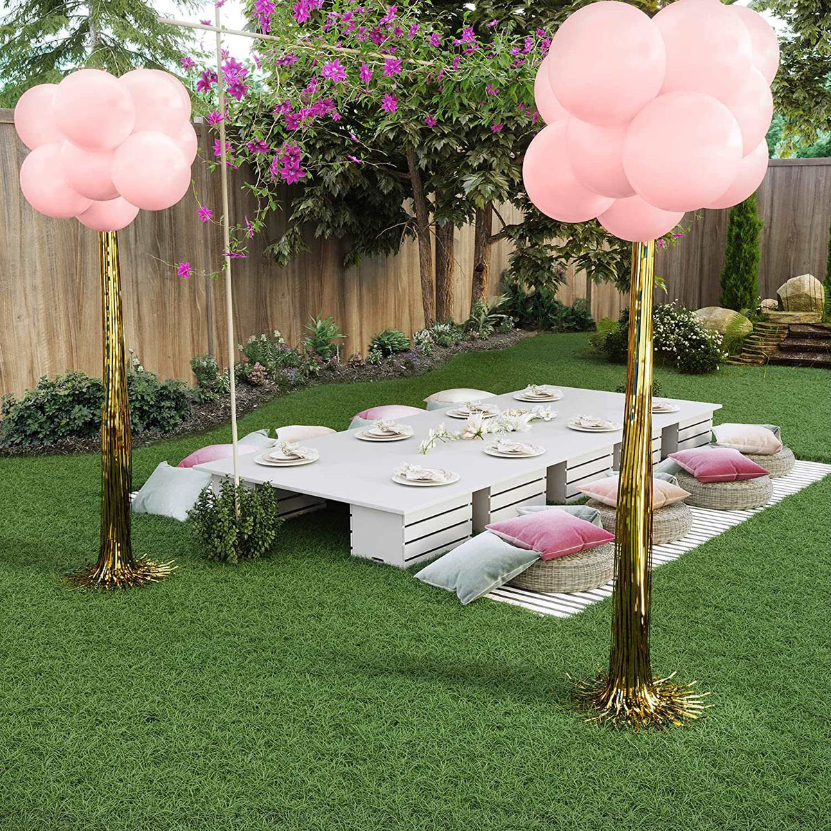 DIY Balloon Topiary Stand - Balloon Holder with Balloons