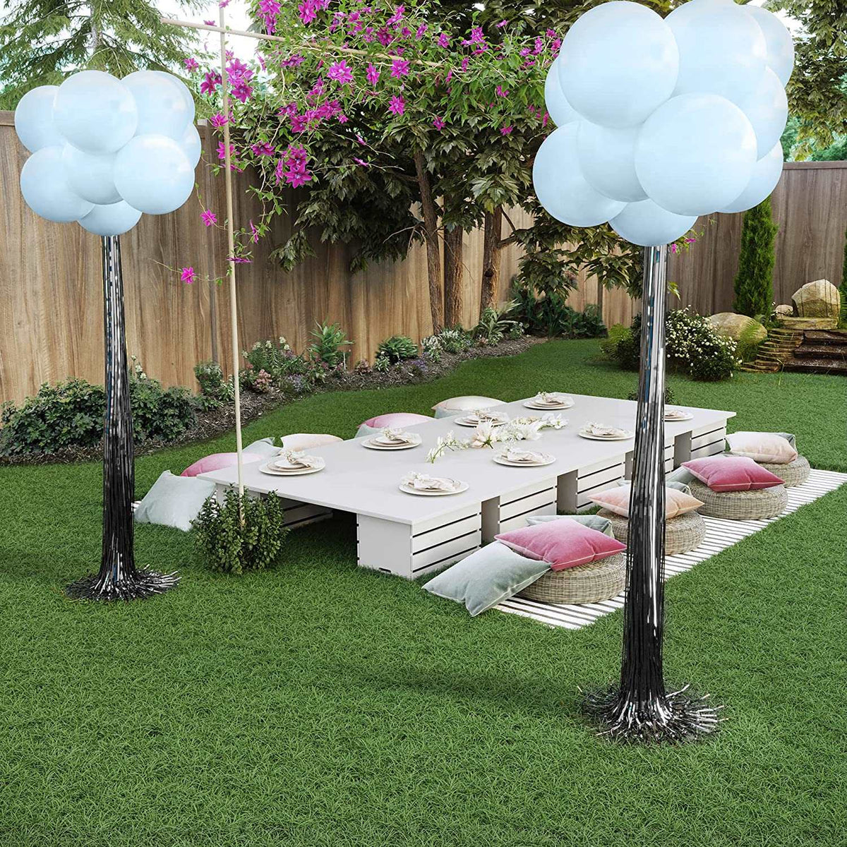 DIY Balloon Topiary Stand - Balloon Holder with Balloons