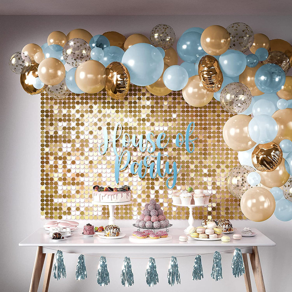 Gold Round Shimmer Panels (pack of 12)