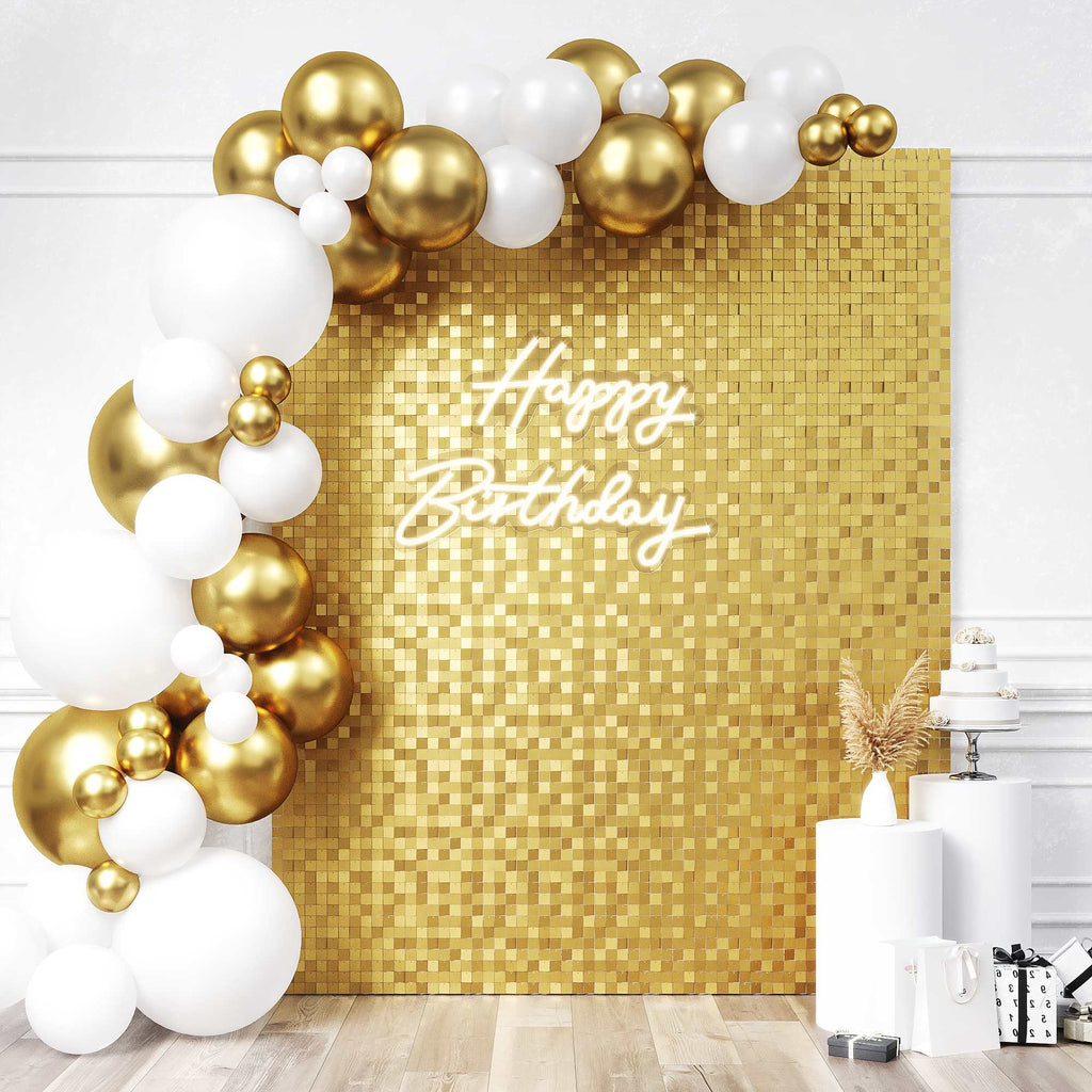 Matte Gold Shimmer Wall panels (Pack of 24)