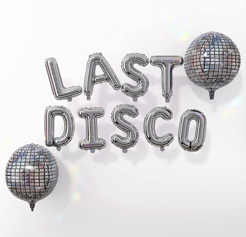 Last Disco Silver Foil Balloons - House of Party