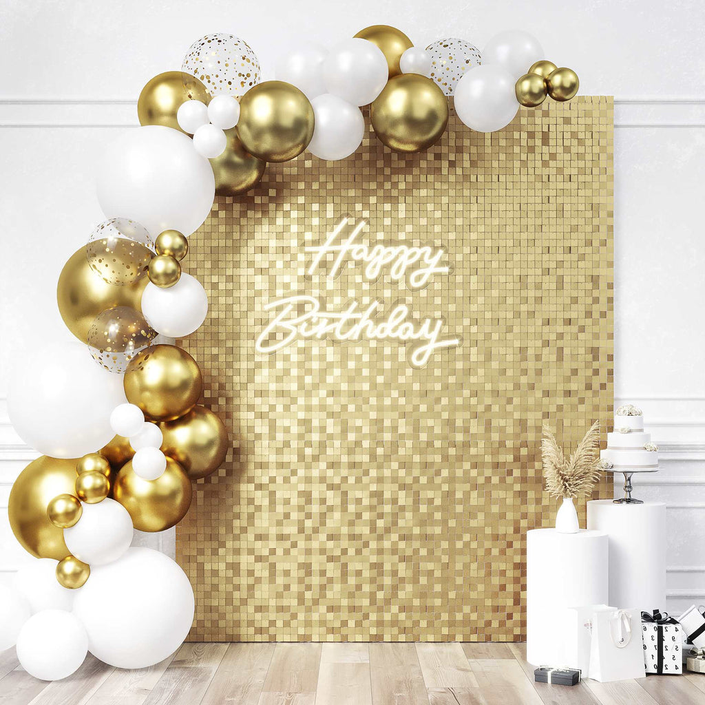 Matte Champagne Shimmer Wall (Pack of 24)