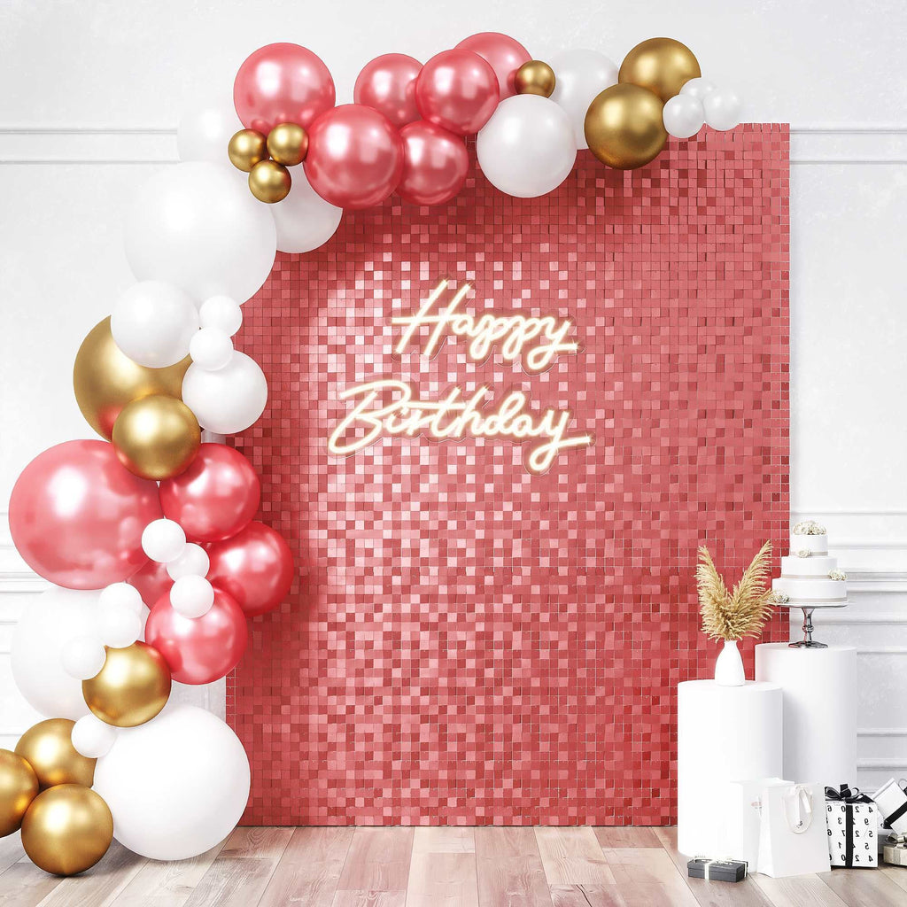 Matte Dusty Rose Shimmer Wall (Pack of 24)